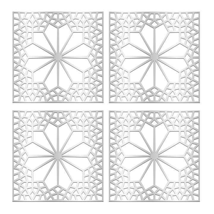 تایل سقفی آسمان مجازی بنی دکو مدل MC09 سایز 60x60 سانتی متر بسته 4 عددی